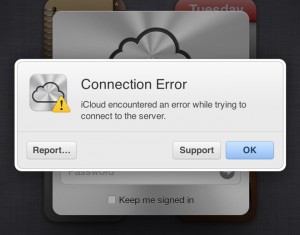 iCloud error - icon