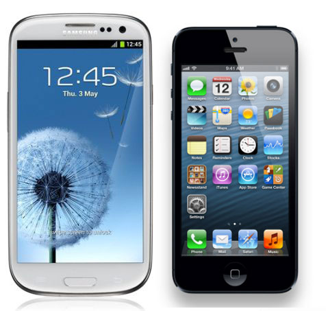 Samsung Galaxy S3 vs iPhone 5 - icon