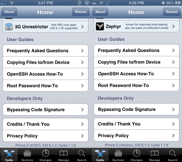 Jailbreak-Cydia 6.1.4