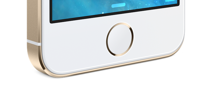 iPhone 5S home button gold
