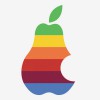 apple logo hruška icon