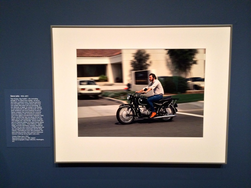 Steve Jobs na motorce výstava