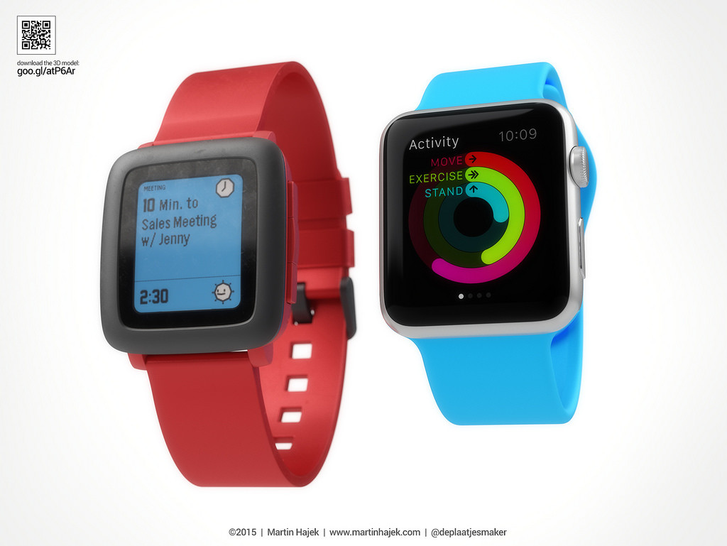 Apple Watch a Pebble Time