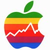 apple logo akcie icon propad