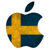 apple logo švédsko icon swedish