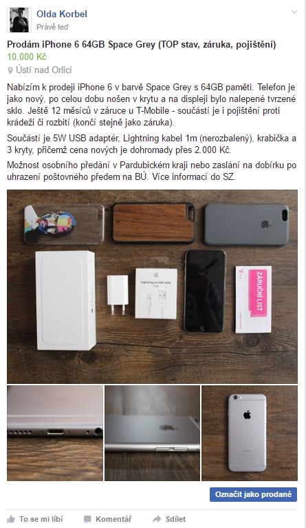 iphone 6 bazar POUZE NÁHLEDOVY OBRAZEK