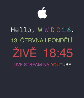 WWDC 2016 – Sledujte český živý komentovaný live přenos na YouTube