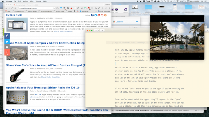 Jak získat funkci Picture-in-Picture ve starších systémech OS X?