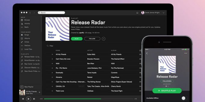 Spofity pokračuje v bitvě s Apple Music, spustilo Release Radar