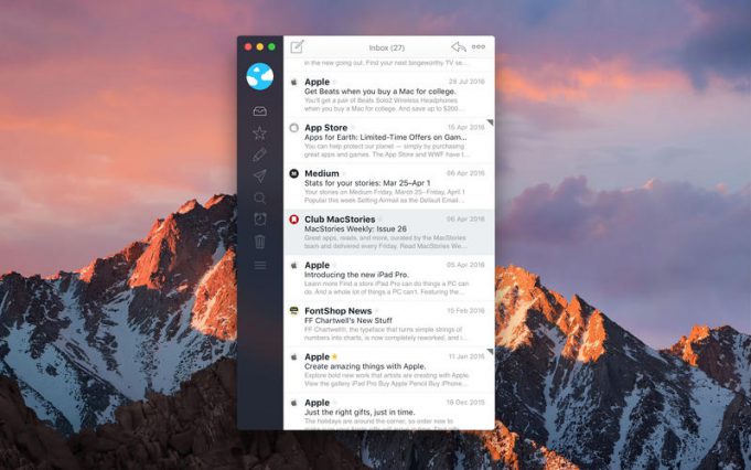 Airmail pro macOS má nově podporu Touch Bar