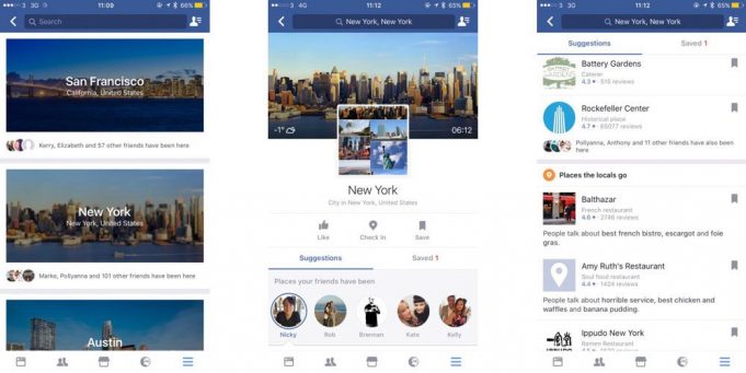 Facebook spouští průvodce ve městech prostřednictvím aplikace