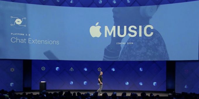Facebook Messenger bude mít integraci Apple Music a Spotify