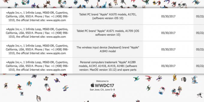 Apple má registraci na nový iPad, Mac a Apple Magic klávesnici