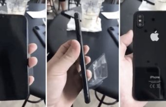 Detailní pohled na iPhone 8 v černé variantě