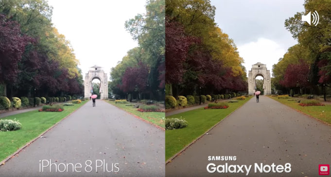 Test fotoaparátu iPhone 8 Plus vs Samsung Galaxy Note 8