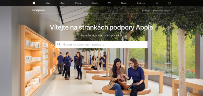 Vtipný překlep na oficiálních stránkách Apple