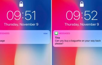 Návod – Jak na uzamčené obrazovce iPhone X zobrazit náhledy upozornění