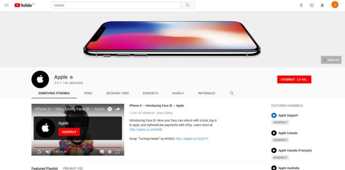 Apple zveřejnil další tři nové reklamy na YouTube