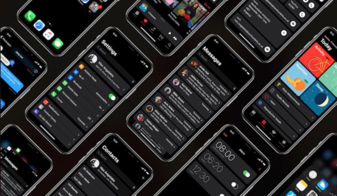 Koncept – Jak by vypadal iPhone X s Dark Mode?