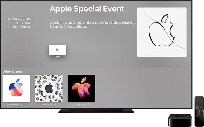 Apple zveřejnil video z konference v Chicagu, dostupný je na Apple TV