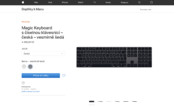 Příslušenství k iMacu lze oficiálně koupit ve vesmírně šedé barvě