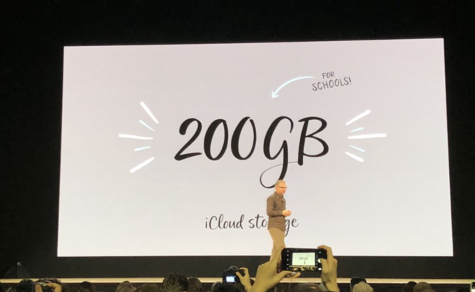 Apple oznamuje studentům, že zdarma obdrží 200 GB úložiště iCloud