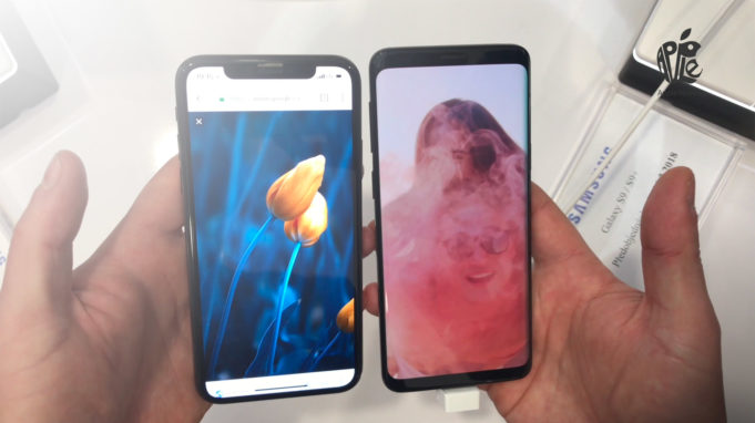 Porovnání reproduktorů u iPhone X a Samsung Galaxy S9+