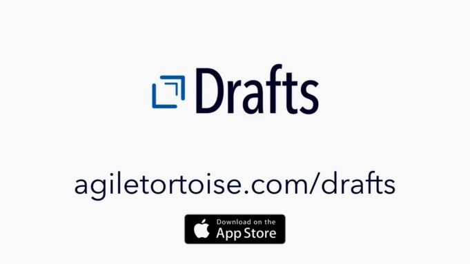 Aplikace Drafts pro macOS a iOS byla aktualizována