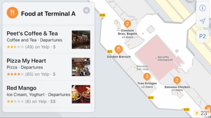 Apple nedávno rozšířil funkci mapování interiérů