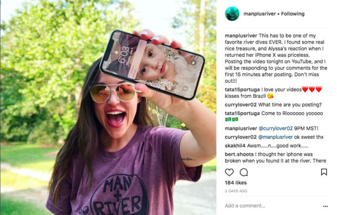 Potápěč našel v řece funkční iPhone X