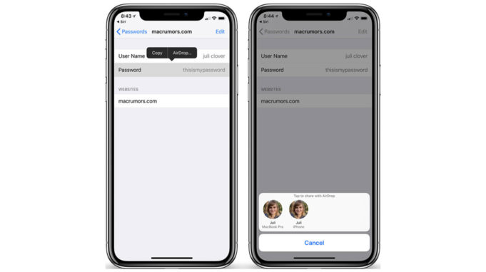 Návod – Jak v iOS 12 bezpečně sdílet hesla pomocí AirDrop