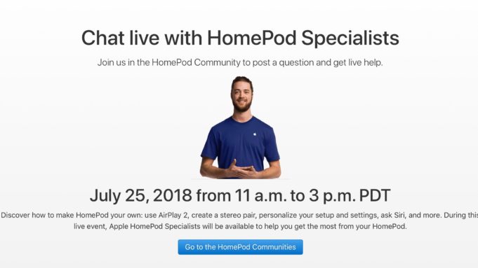 Apple bude pořádat veřejnou schůzku na téma HomePod
