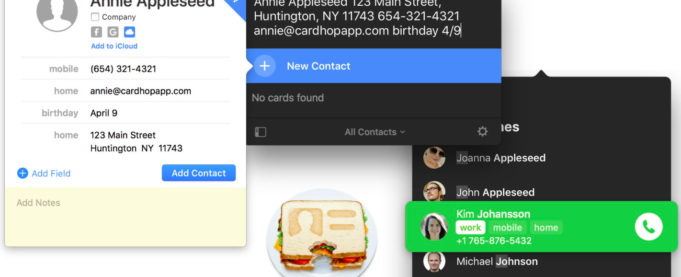 Aplikace Cardhop pro Mac obdržela aktualizaci. Co je nové?