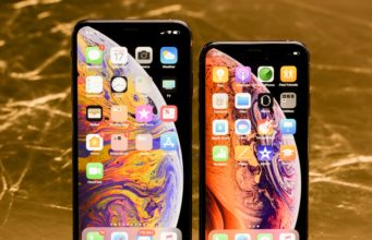 Srovnání velikostí displejů iPhone Xs Max a Samsung S9