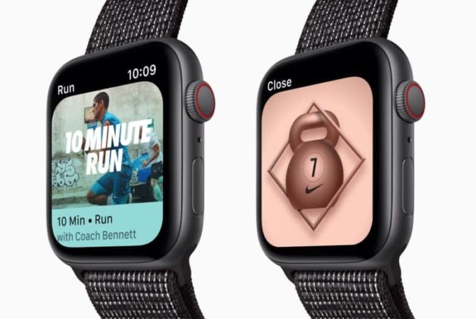 Aktualizace Nike+ Run Club pro displej Apple Watch Series 4