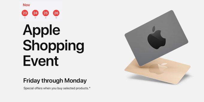 Apple nabízí na Black Friday dárkové karty