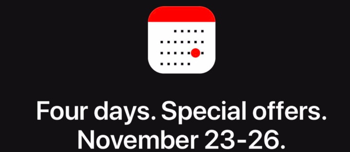 Apple připravuje na Black Friday čtyřdenní nákupní akci