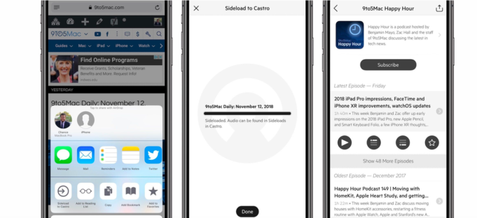 Populární aplikace Castro Podcasts byla dnes aktualizována, co je nové?