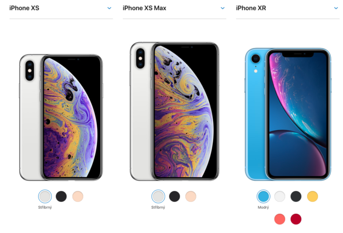 Srovnání – iPhone XS vs. XS Max a XR