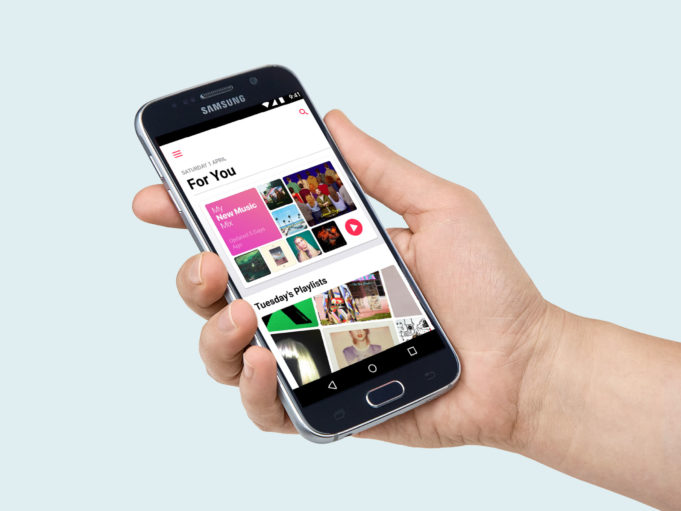 Apple Music se testuje na tablety s Androidem