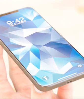 Ujetý koncept iPhonu X a dronu zároveň