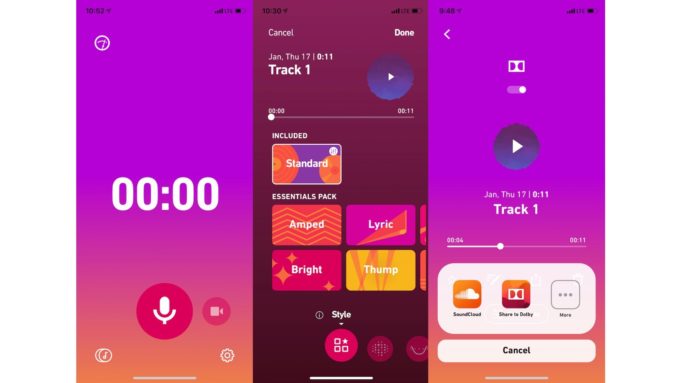 Společnost Dolby testuje novou aplikaci pro tvorbu zvuku