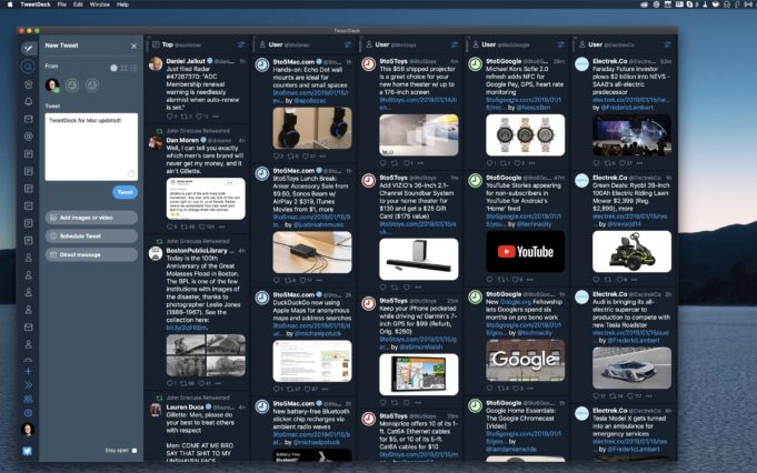 Aplikace TweetDeck pro Mac byla aktualizována s několika novými funkcemi