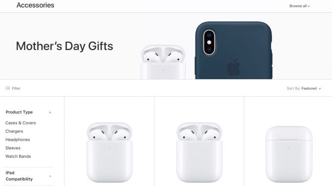 Apple s předstihem vydal dárkového průvodce pro Den matek 2019