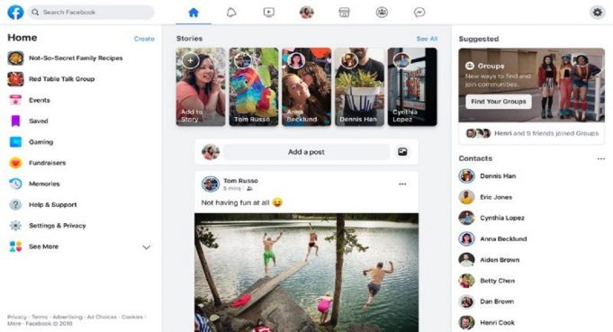 Facebook chystá nový vzhled, má být přehledný a pohlcující
