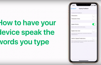 Apple návody – Jak nastavit čtení slov, které píšete na iPhonu nebo iPadu