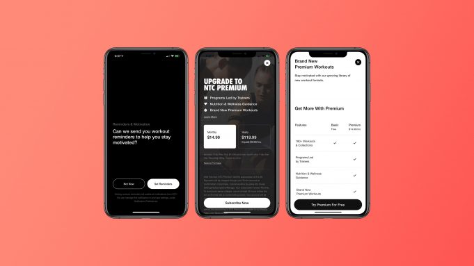 Nike tento týden aktualizoval aplikaci Training Club pro iOS