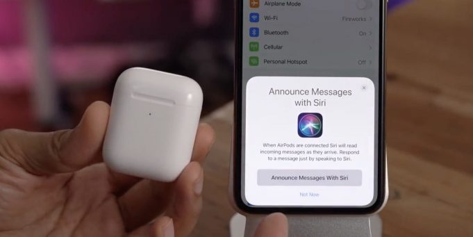 AirPods budou podporovat funkci „Announce Messages“ a funkci oznámení příchozích zpráv Siri