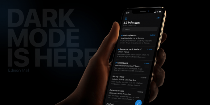 Aplikace Edison Mail byla aktualizována s podporou tmavého režimu