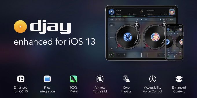 Aplikace Djay byla aktualizována s podporou pro externí disky